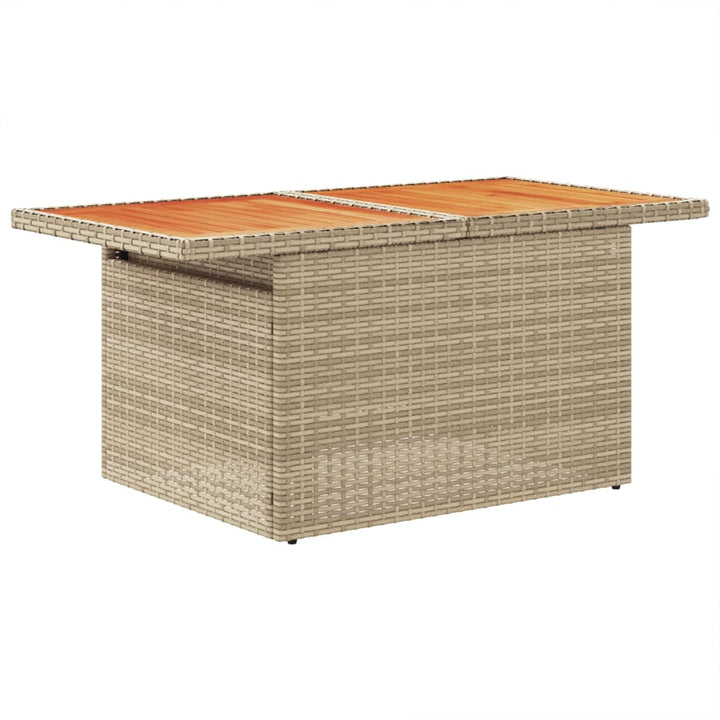 Soffgrupp För Trädgården Med Dynor 6 Delar Beige Konstrotting