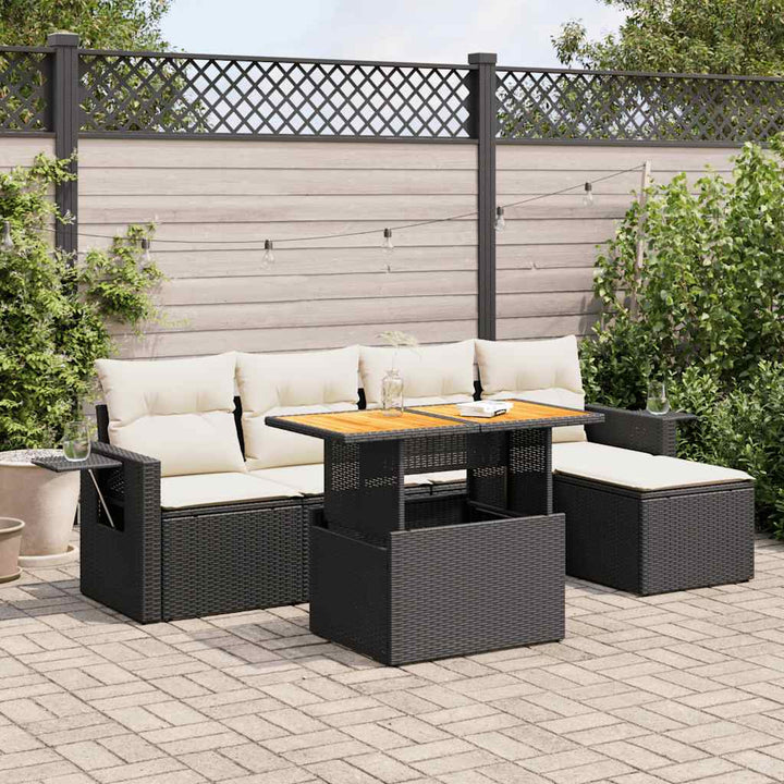 Loungegrupp Med Dynor 6 Delar Konstrotting