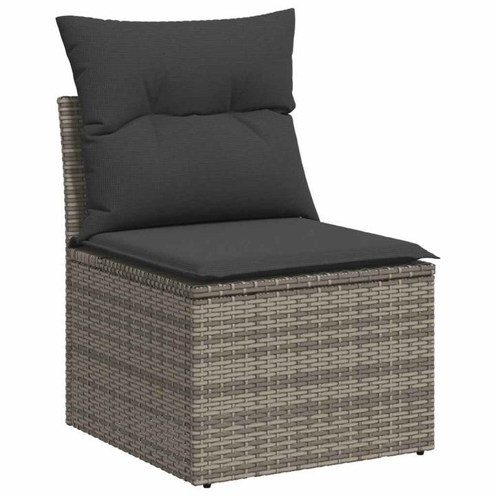 Loungegrupp För Trädgården Med Dynor 6 Delar Konstrotting