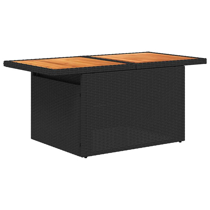 Loungegrupp Med Dynor 6 Delar Svart Konstrotting