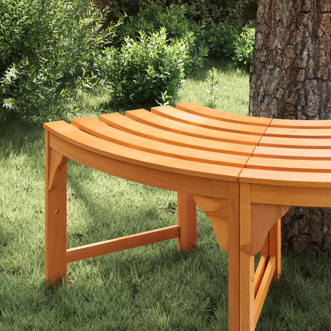 Trädbänk Naturfärg 160 X 80 X 45Cm Massiv Eukalyptus Trä