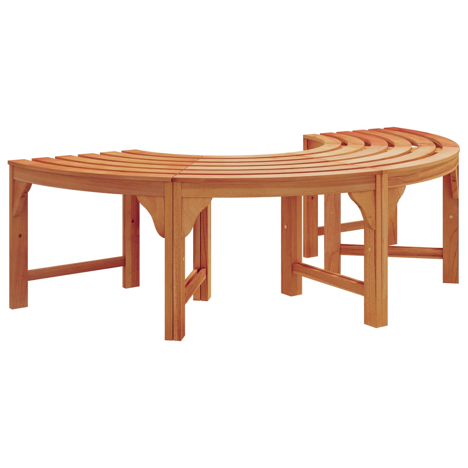 Trädbänk Naturfärg 160 X 80 X 45Cm Massiv Eukalyptus Trä