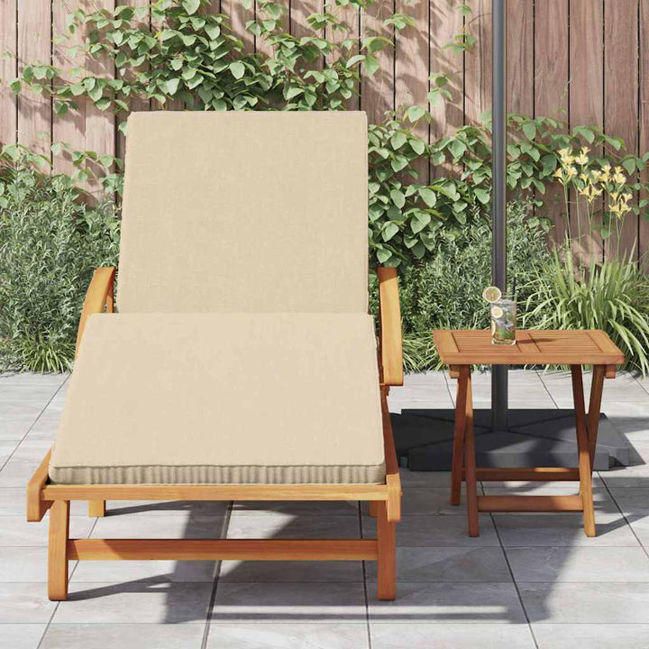 Solstol Beige 200 X 67 X 84 Cm Massivt Akaciaträ