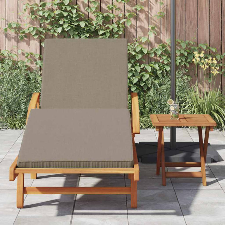 Solstol Taupe 200 X 67 X 84 Cm Massivt Akaciaträ