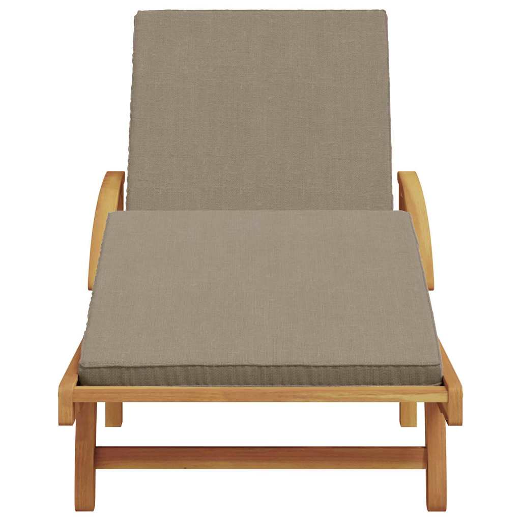 Solstol Taupe 200 X 67 X 84 Cm Massivt Akaciaträ