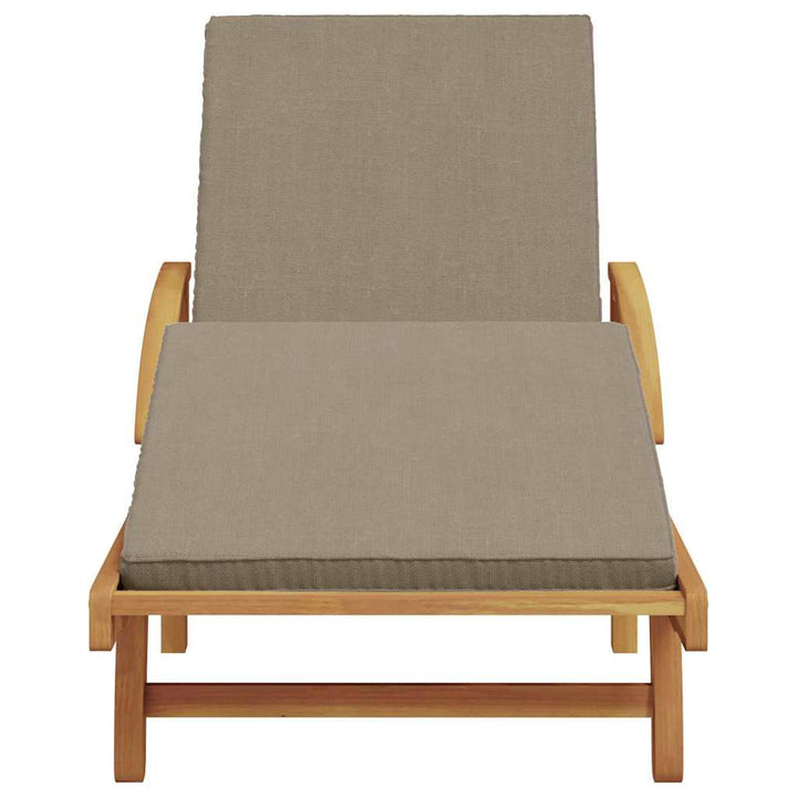 Solstol Taupe 200 X 67 X 84 Cm Massivt Akaciaträ