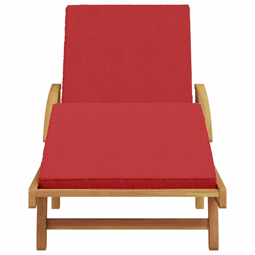 Solstol Röd 200 X 67 X 84 Cm Massivt Akaciaträ