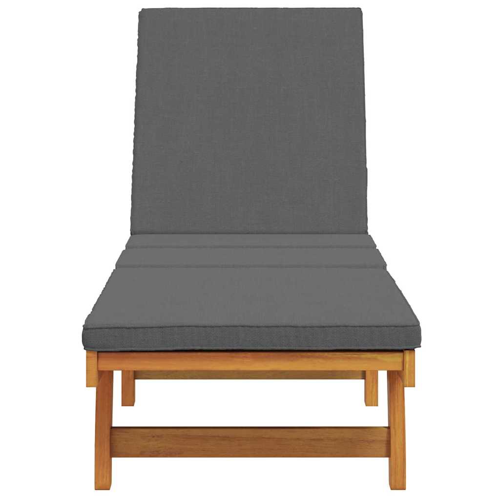 Solstol Reclining Brun 199 X 63 X 85 Cm Massivt Akaciaträ