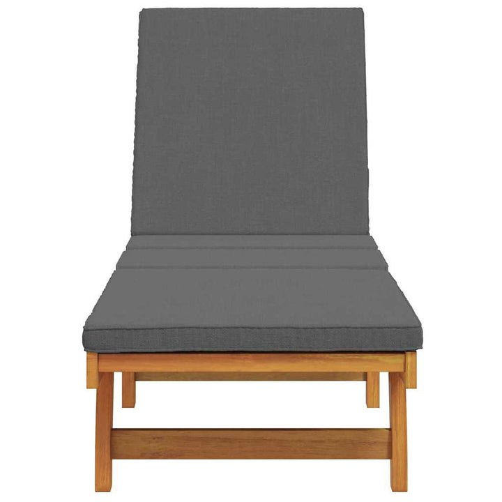 Solstol Reclining Brun 199 X 63 X 85 Cm Massivt Akaciaträ