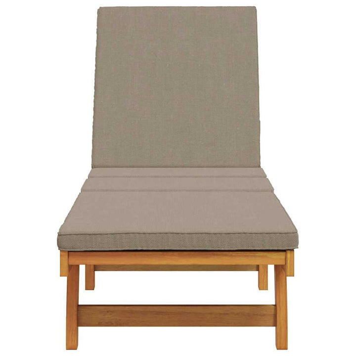 Solstol Reclining Brun 199 X 63 X 85 Cm Massivt Akaciaträ