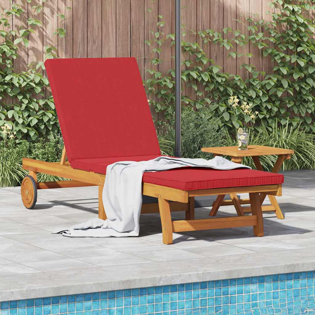 Solstol Reclining Brun 199 X 63 X 85 Cm Massivt Akaciaträ
