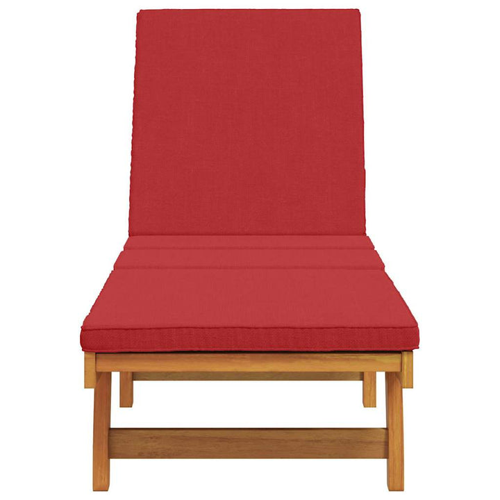 Solstol Reclining Brun 199 X 63 X 85 Cm Massivt Akaciaträ