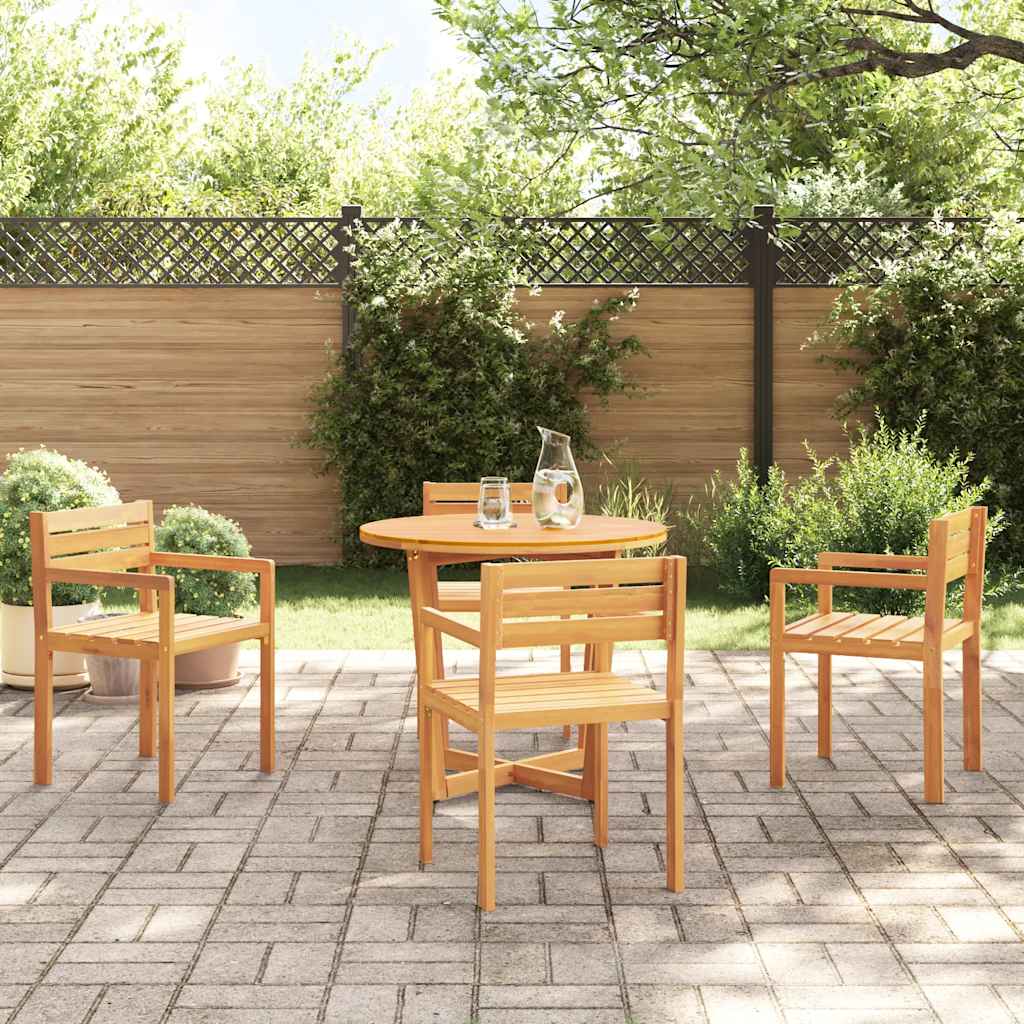 Trädgårdsstolar 4 St 50X53X80 Cm Massivt Trä Akacia