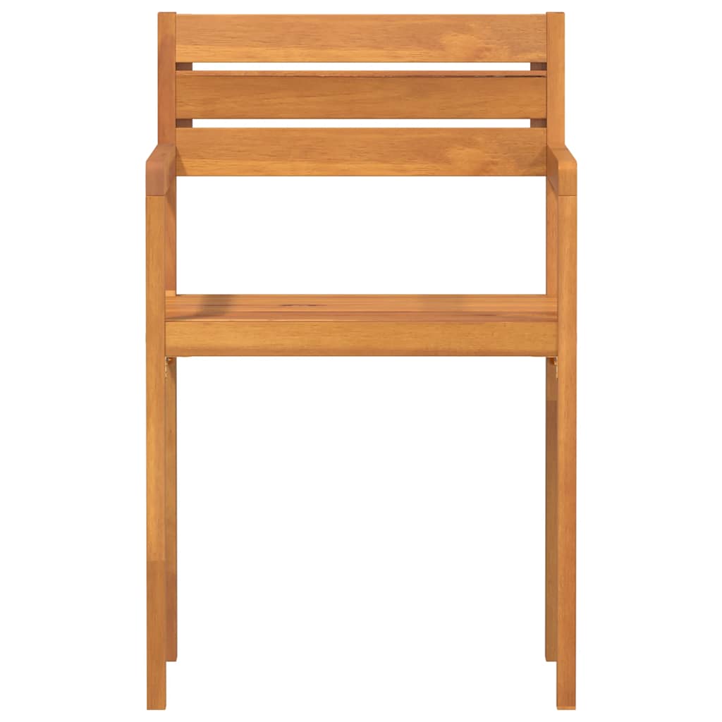 Trädgårdsstolar 4 St 50X53X80 Cm Massivt Trä Akacia