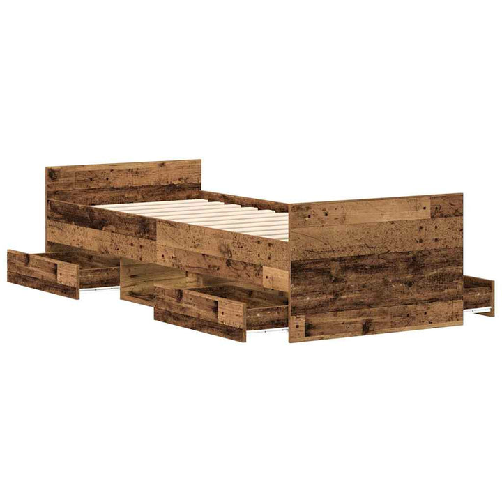 Sängram Utan Madrass 90X200Cm Konstruerat Trä