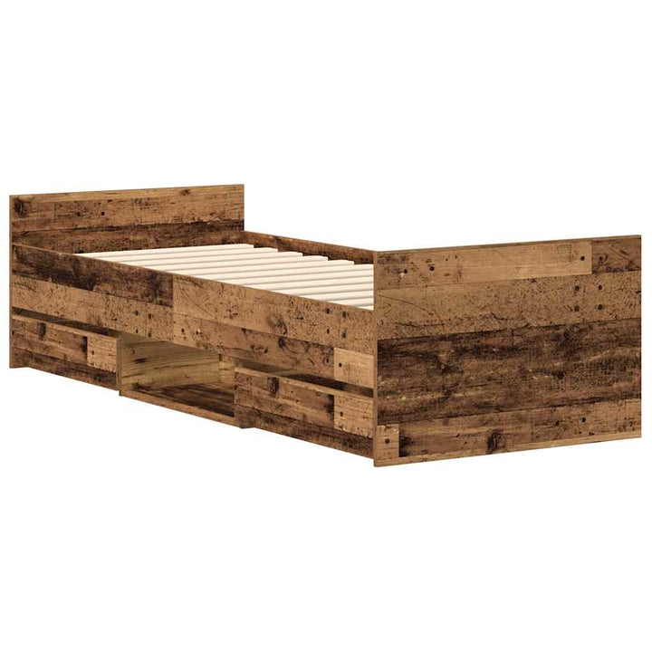 Sängram Utan Madrass 90X190Cm Konstruerat Trä