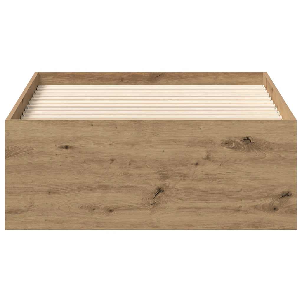 Sängram Utan Madrass Hantverksmässig Ek 90X200Cm