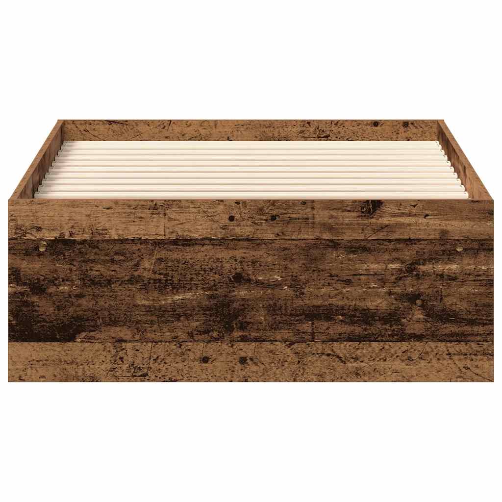 Sängram Utan Madrass 100X200Cm Konstruerat Trä