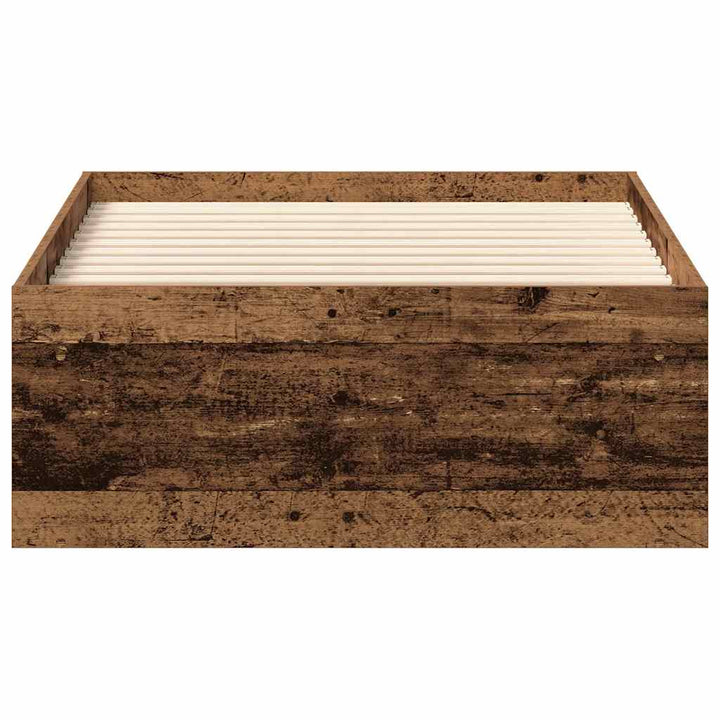 Sängram Utan Madrass 100X200Cm Konstruerat Trä