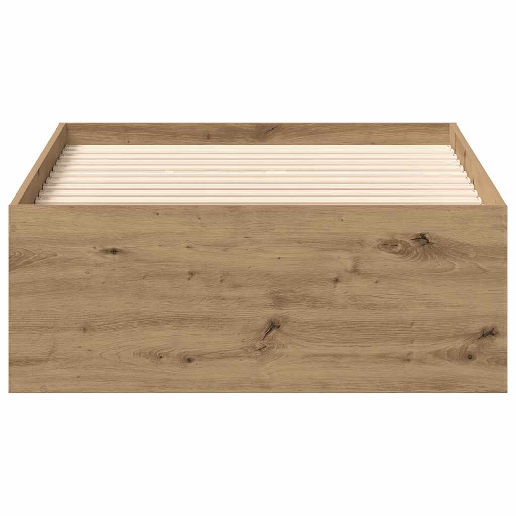 Sängram Utan Madrass Hantverksmässig Ek 100X200Cm