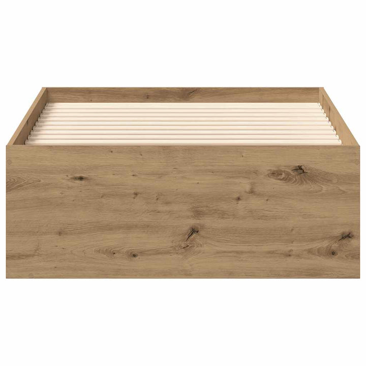 Sängram Utan Madrass Hantverksmässig Ek 100X200Cm