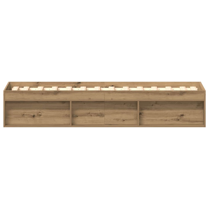 Sängram Utan Madrass Hantverksmässig Ek 100X200Cm