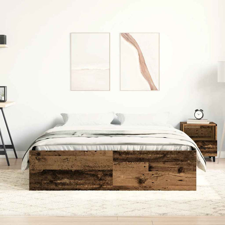 Sängram Utan Madrass 120X200Cm Konstruerat Trä