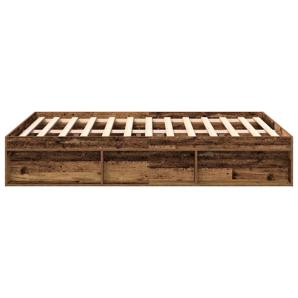 Sängram Utan Madrass 120X200Cm Konstruerat Trä