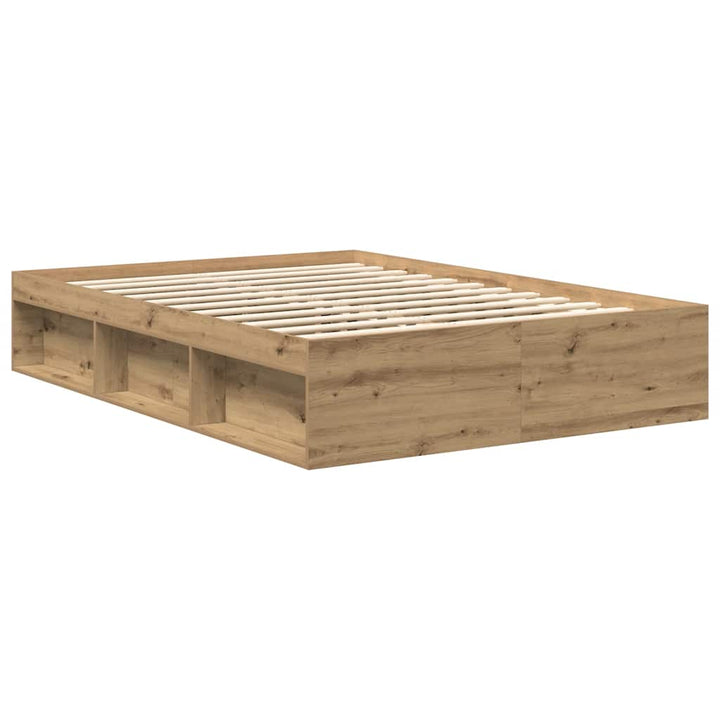 Sängram Utan Madrass Hantverksmässig Ek 120X200Cm