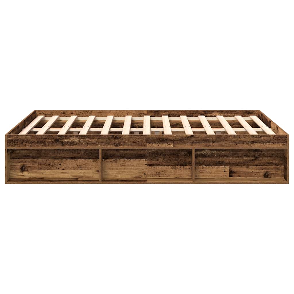 Sängram Utan Madrass 120X190Cm Konstruerat Trä