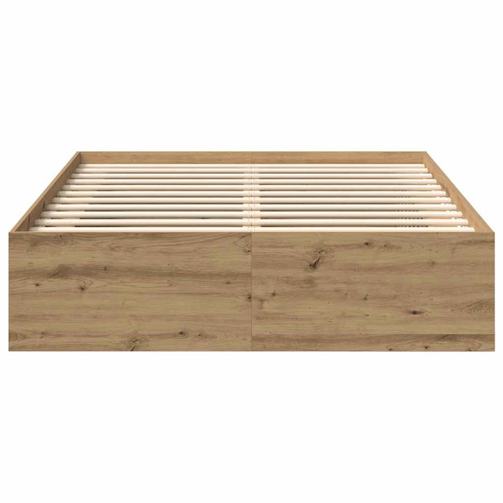 Sängram Utan Madrass Hantverksmässig Ek 120X190Cm