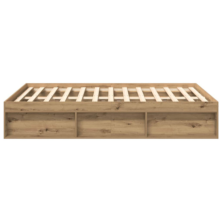 Sängram Utan Madrass Hantverksmässig Ek 120X190Cm