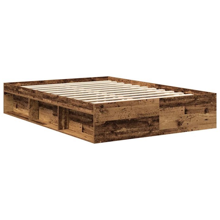 Sängram Utan Madrass 140X190Cm Konstruerat Trä