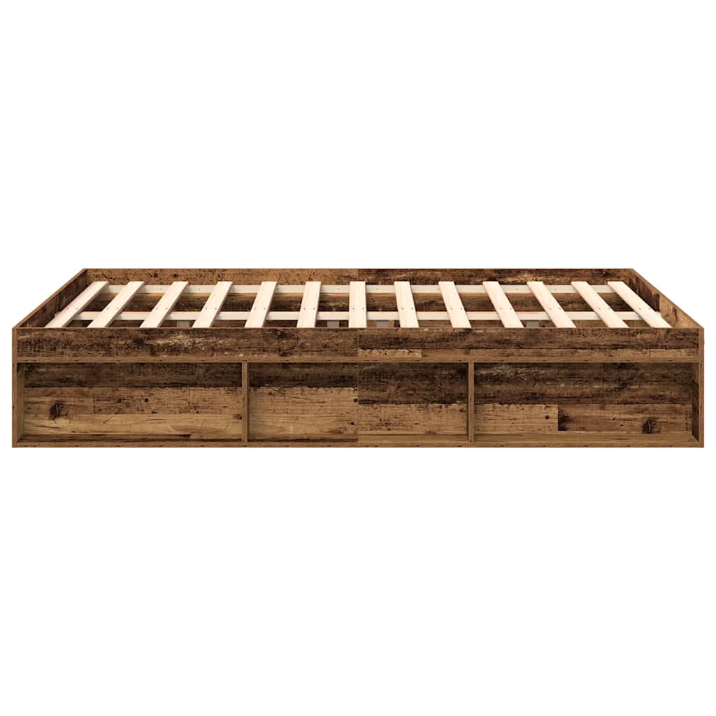 Sängram Utan Madrass 140X190Cm Konstruerat Trä