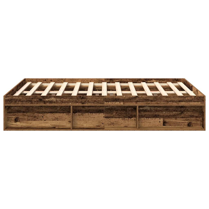 Sängram Utan Madrass 140X190Cm Konstruerat Trä