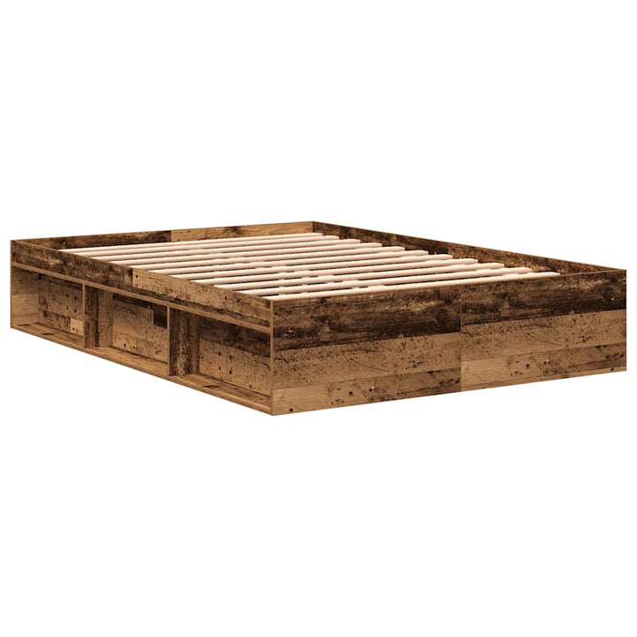 Sängram Utan Madrass 140X190Cm Konstruerat Trä