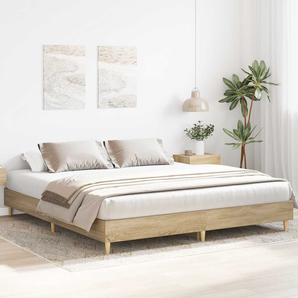 Sängram Utan Madrass 180X200Cm Konstruerat Trä