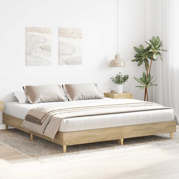 Sängram Utan Madrass 180X200Cm Konstruerat Trä