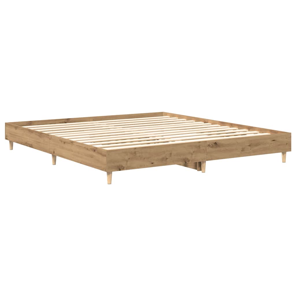 Sängram Utan Madrass Hantverksmässig Ek 180X200Cm