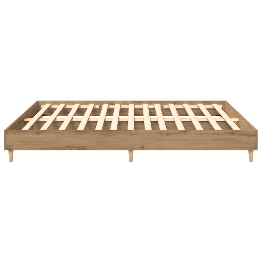 Sängram Utan Madrass Hantverksmässig Ek 180X200Cm