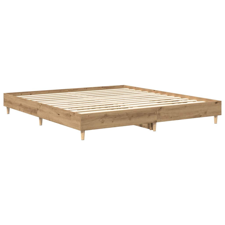 Sängram Utan Madrass Hantverksmässig Ek 180X200Cm