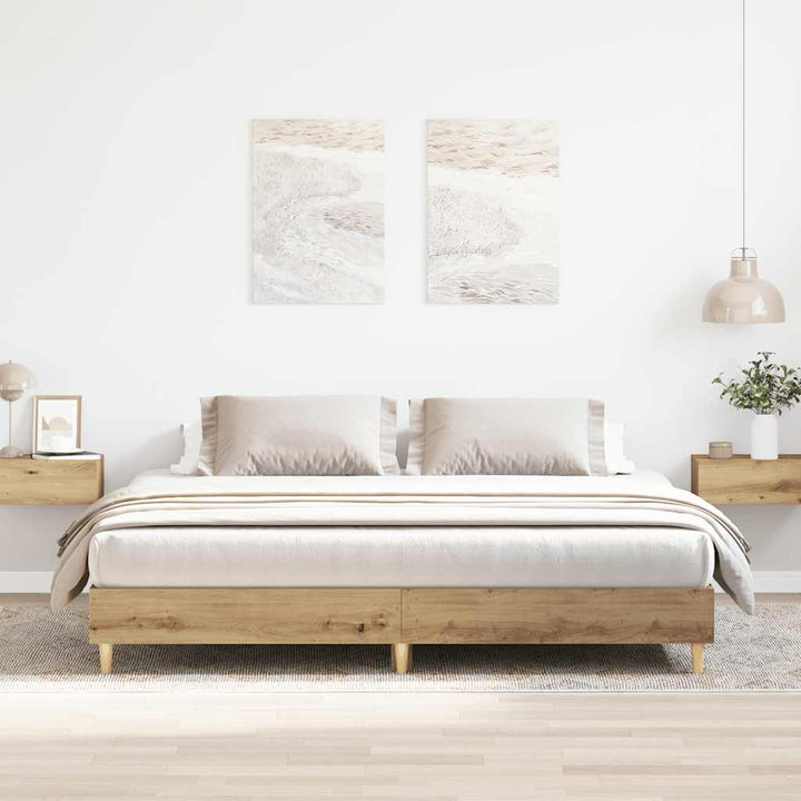 Sängram Utan Madrass Hantverksmässig Ek 180X200Cm