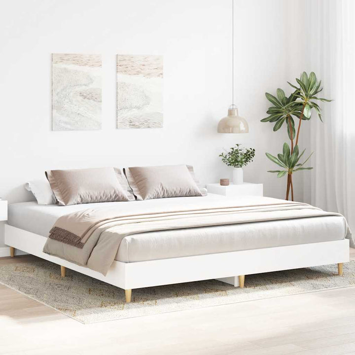 Sängram Utan Madrass 160X200Cm Konstruerat Trä