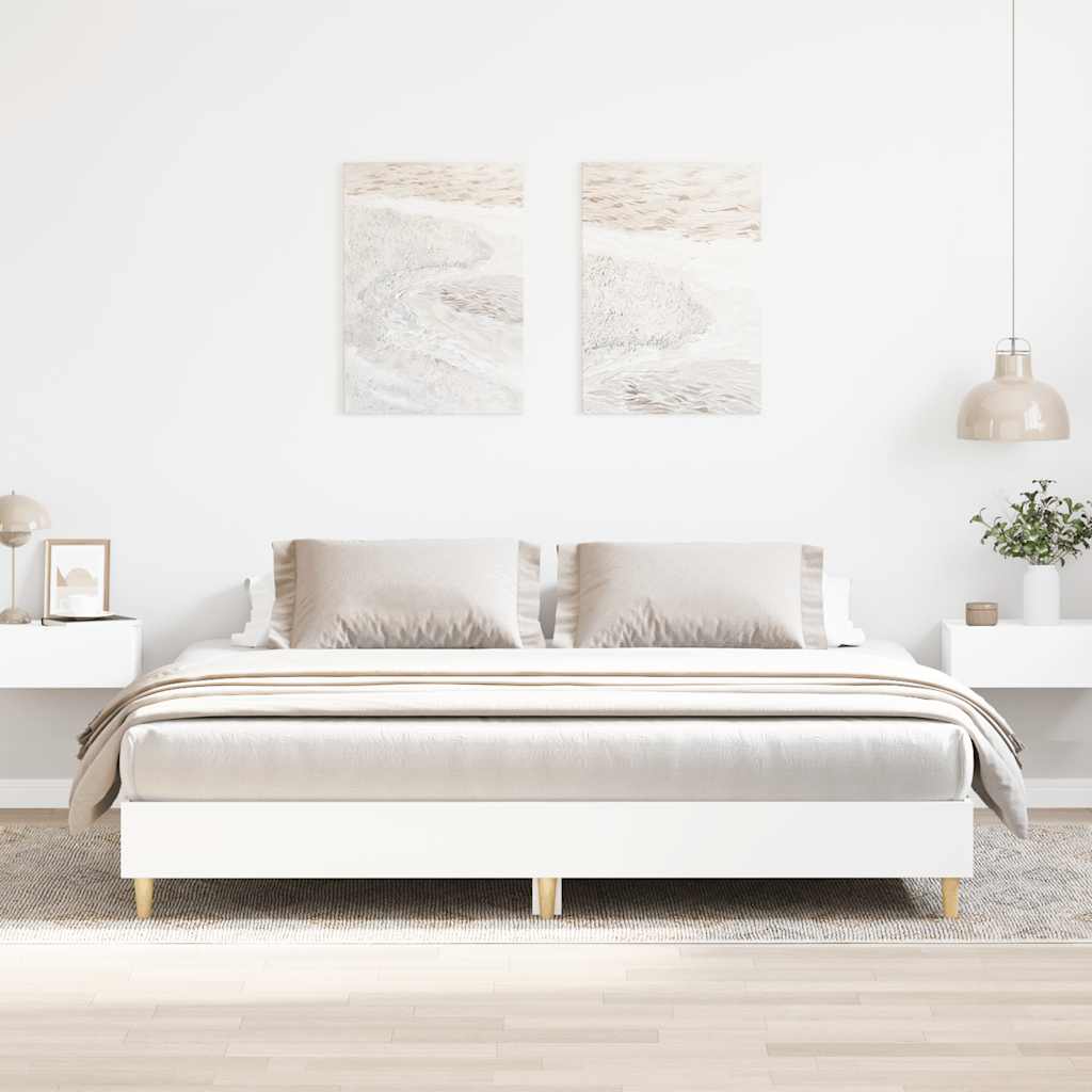 Sängram Utan Madrass 160X200Cm Konstruerat Trä