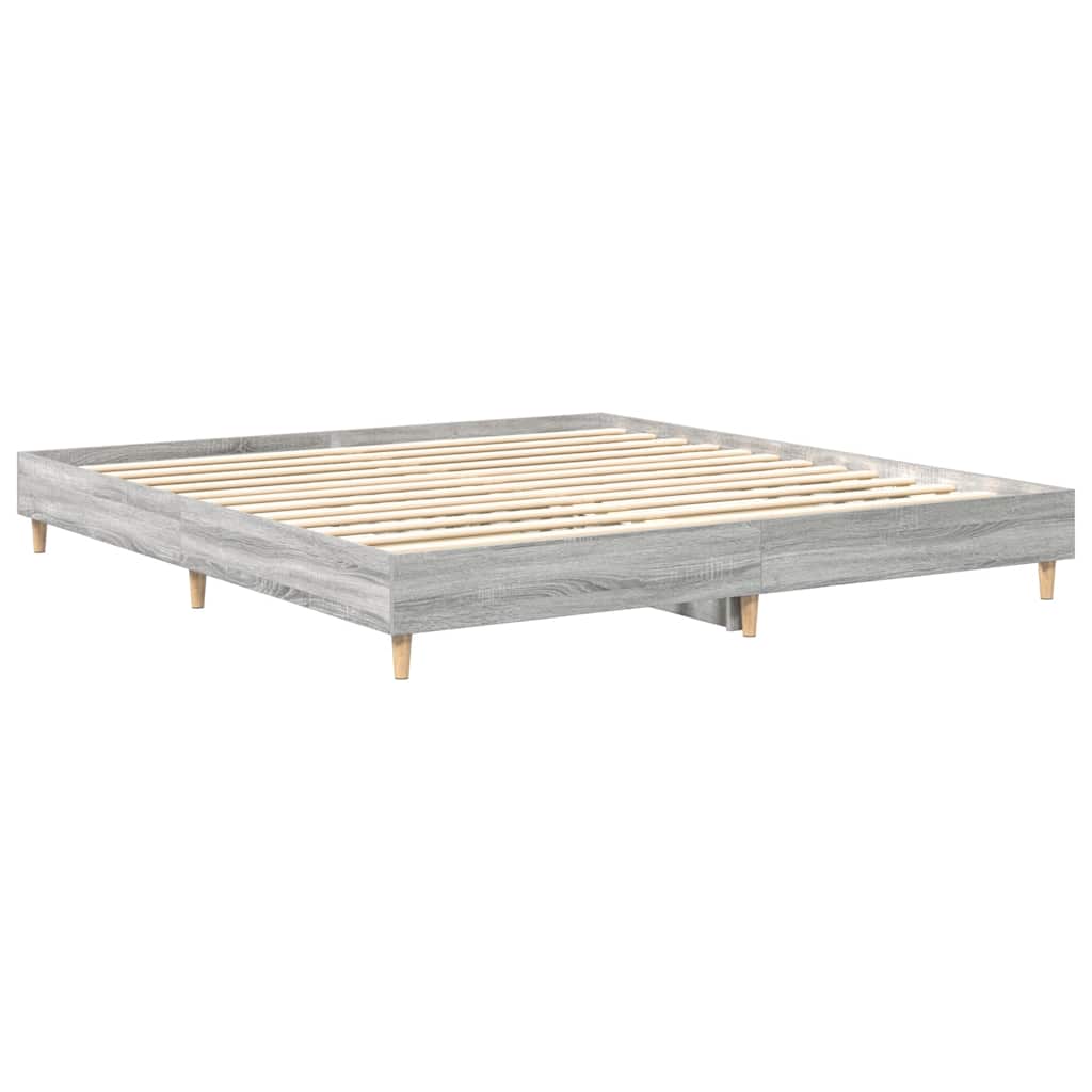Sängram Utan Madrass 160X200Cm Konstruerat Trä