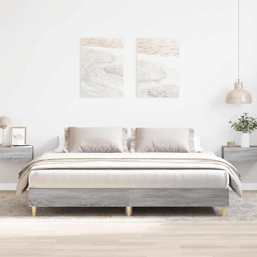 Sängram Utan Madrass 160X200Cm Konstruerat Trä