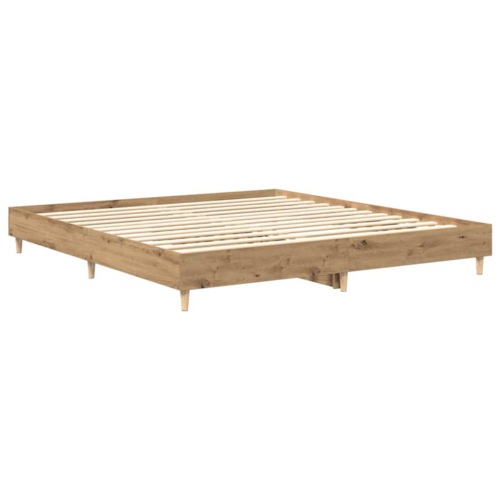 Sängram Utan Madrass Hantverksmässig Ek 160X200Cm
