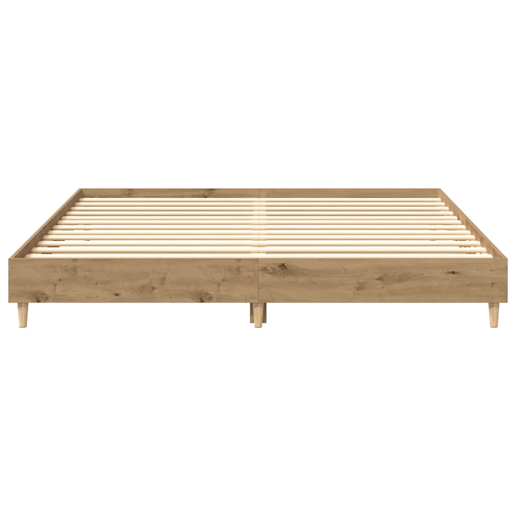 Sängram Utan Madrass Hantverksmässig Ek 160X200Cm