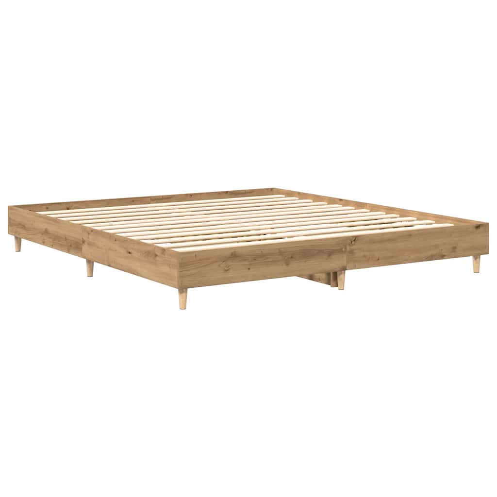 Sängram Utan Madrass Hantverksmässig Ek 160X200Cm
