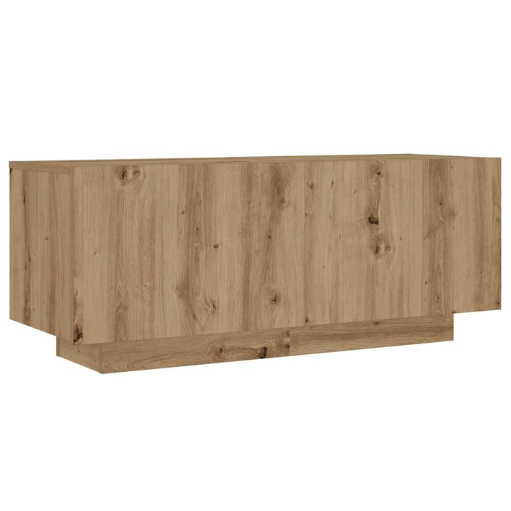 Tv-Bänk Med Led-Lampor 260X35X40 Cm Konstruerat Trä